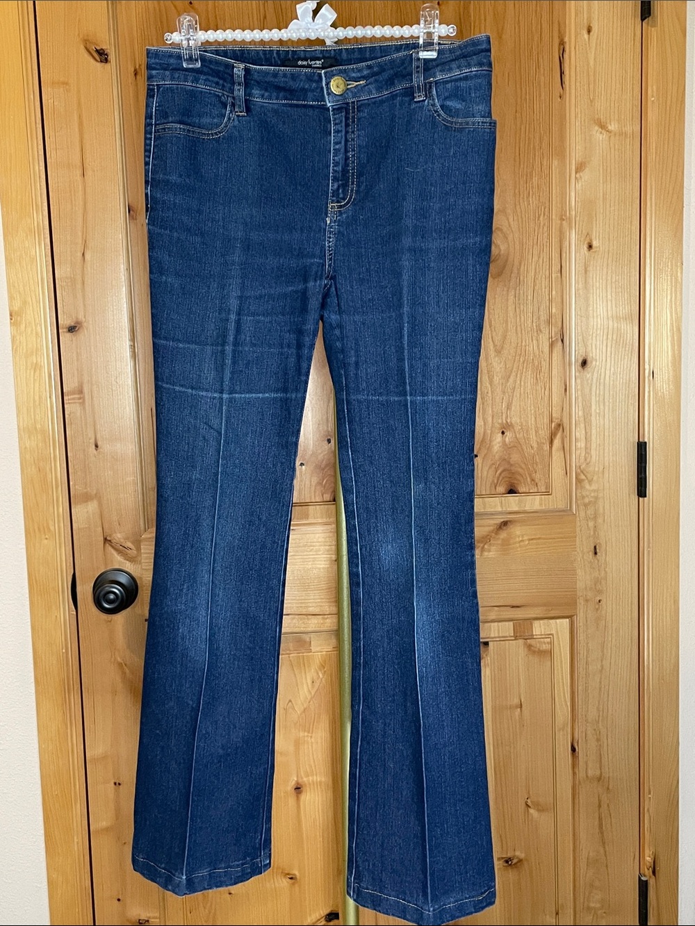 Daisy Fuentes Dark Blue Flare Bootcut Jeans Size 6P